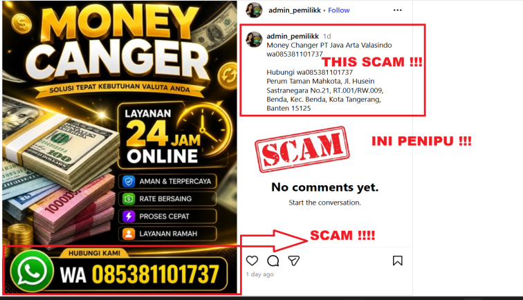 Waspada Penipuan !
